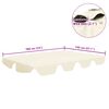 vidaXL Replacement Canopy for Garden Swing Cream 74"/66.1"x57.1"/43.3"