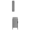 vidaXL Bathroom Furniture Set Gray Sonoma Engineered Wood Medium