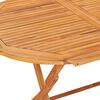 vidaXL Dining Table Natural Teak Solid Teak Wood 63x31.5x29.5 in