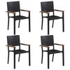 vidaXL Dining Set Brown and black