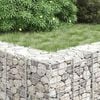 vidaXL Gabion Raised Bed Silver Iron Extra Tall Gabion Raised Bed
