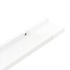 vidaXL Wall Shelf Set of 2 High gloss white MDF Medium Wall mounting