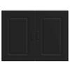 vidaXL Kitchen Wall Cabinet Black Engineered wood Medium