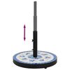 vidaXL Umbrella Base Blue and White Powder-coated iron, ceramic
