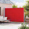 vidaXL Side Awning Red and Grey