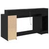 vidaXL Desk with Drawer Black oak 160 x 55 x 91 cm Engineered wood