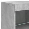 vidaXL Sideboard Concrete grey Engineered wood, glass Large Sideboard