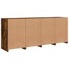 vidaXL Sideboard Smoked oak Engineered wood Large Sideboard