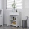 vidaXL Bathroom Cabinet White Engineered wood Standard Bathroom Cabinet