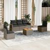 vidaXL Garden Sofa Set Grey