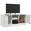 vidaXL TV Cabinet White Cold-rolled steel Medium TV Cabinet