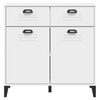 vidaXL Storage Cabinet White Engineered wood and plastic Medium
