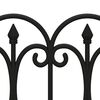 vidaXL Lawn Edgings 17 pcs Black 32.8' PP