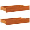 vidaXL Daybed Wax Brown Solid Pine Wood 35.4 x 78.7 in Daybed