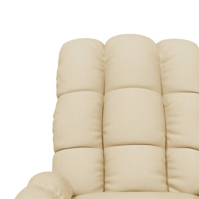 vidaXL Recliner Cream Fabric