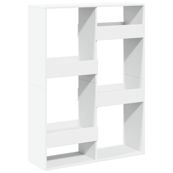 vidaXL Bookcase White Engineered wood 39.4x13.0x53.1 in Bookcase