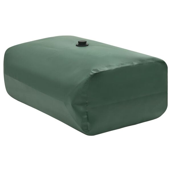 vidaXL Water Tank Green PVC Large Foldable Water Tank Rectangular