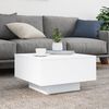 vidaXL Coffee Table White Engineered wood 21.7 in x 21.7 in x 12.2 in