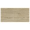 vidaXL Shelf Set of 4 Sonoma oak Engineered wood 15.7 in x 7.9 in