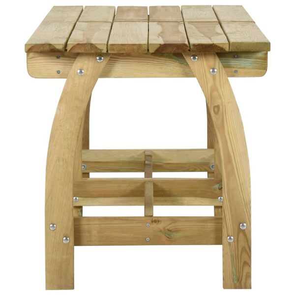vidaXL Garden Table Green Impregnated Pine Green Impregnated Pine Large