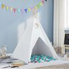 vidaXL Teepee Tent White 47.2" x 47.2" x 59.1" Fabric and Plastic