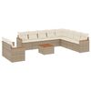 vidaXL Garden Sofa Set Beige, Cream White