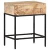 vidaXL Side Table Brown Solid rough mango wood Small Durable