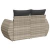 vidaXL Garden Sofa Light grey