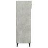 vidaXL Shoe Cabinet Concrete Grey 23.6x13.8x41.3" Engineered Wood