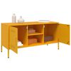 vidaXL TV Cabinet Mustard Yellow Steel Medium TV Cabinet Rectangular