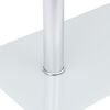 vidaXL Side Table Transparent Tempered glass, stainless steel Small