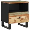 vidaXL Bedside Cabinet Mixed Colors Reclaimed Wood, Engineered Wood, Metal