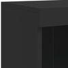 vidaXL Sideboard Black Engineered wood, Glass Medium Sideboard