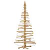 vidaXL Wooden Christmas Tree with Stand Brown 82.7" Solid pine wood