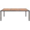 vidaXL Garden Table Grey and Natural Wood