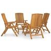 vidaXL Garden Lounge Set Golden Brown