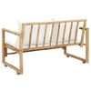 vidaXL Bench Sofa Natural Bamboo Bamboo Standard Durable Outdoor Bench
