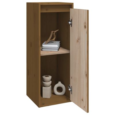 vidaXL Wall Cabinets 2 pcs Honey Brown 11.8"x11.8"x31.5" Solid Wood Pine