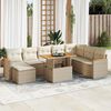 vidaXL Garden Sofa Set Beige