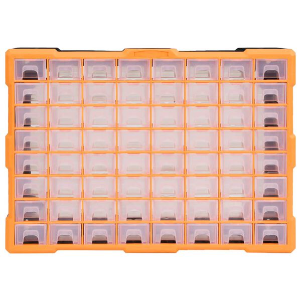 vidaXL Multi-drawer Organizer with 64 Drawers 20.5"x6.3"x14.8"