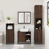 vidaXL Bathroom Furniture Set Brown oak Engineered wood Medium
