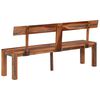 vidaXL Bench Brown and Grey Solid Acacia wood Large Durable Bench