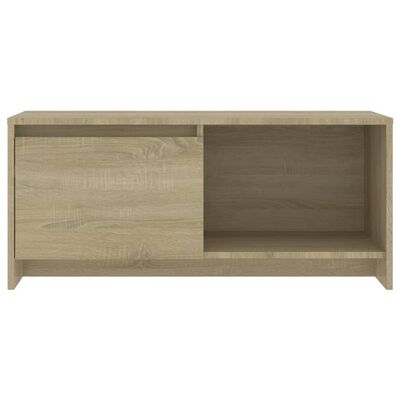vidaXL TV Stand Sonoma Oak 35.4"x13.8"x15.7" Engineered Wood