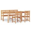 vidaXL Garden Dining Set Natural Teak