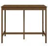 vidaXL Bar Table Honey Brown Solid Pine Wood Medium Durable Bar Table