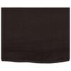 vidaXL Bathroom Countertop Dark Brown 23.6 x 23.6 x (0.8-1.6) " Treated Solid Wood