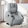 vidaXL Electric Stand Up Massage Recliner Chair Light grey