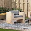 vidaXL Garden Sofa Natural wood Solid pine wood Medium Durable