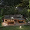 vidaXL Garden Lounge Set Dark grey Solid Acacia wood Modular, customizable