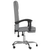vidaXL Reclining Office Chair Light Grey